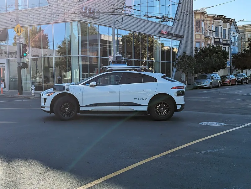 Waymo robotaxis in San Francisco